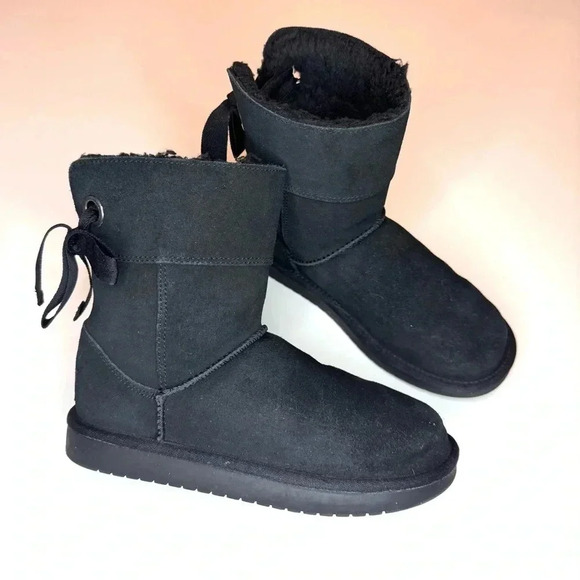 Koolaburra by Ugg Toddler & Big Girls Andrah Bow Boots Size- 3 - Picture 4 of 10